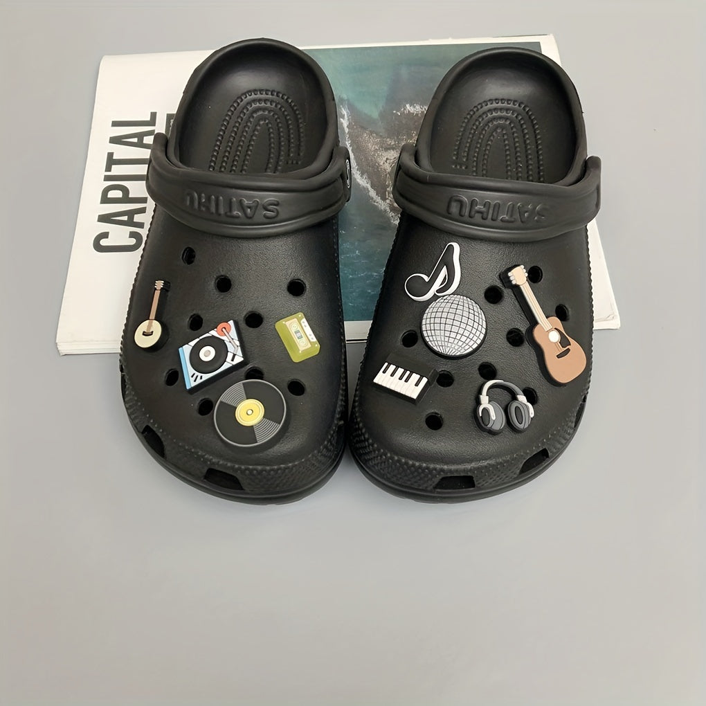Music Series Shoe Charms For Clogs Garden Shoes DIY Accessories