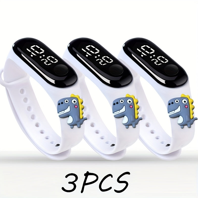 Dinosaur Pattern Electronic Watches Set