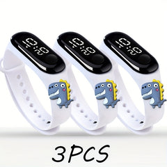 Dinosaur Pattern Electronic Watches Set
