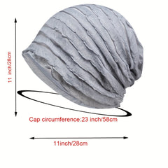 Breathable Beanie Cap Lightweight Slouchy Hat Elastic Skull Cap Chemo Hats
