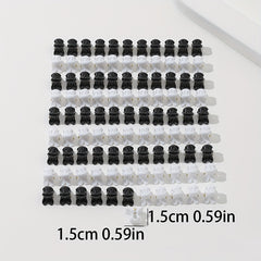 100pcs Mini Rabbit Head Hair Claw Hair Clip Accessories