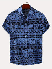 Men's Hawaiian Shirts Floral Print Short Sleeve Button Down Shirt