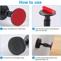 2pcs Bedstead Anti Shake Tool Metal Adjustable Headboard No Squeaky