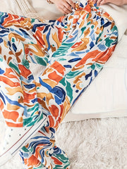 Wide Leg Trousers With Belt & Pockets Plus Size