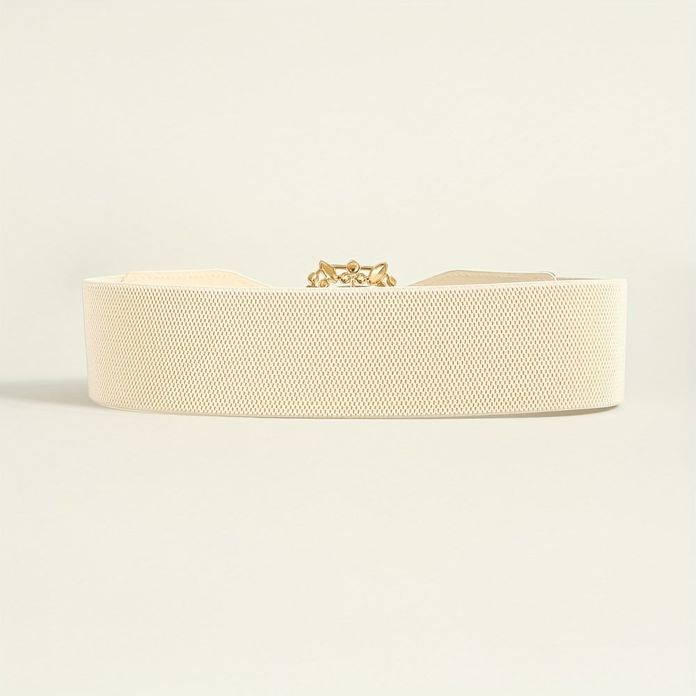 Colorful Crystal Buckle Belt Wide Waistband for Women