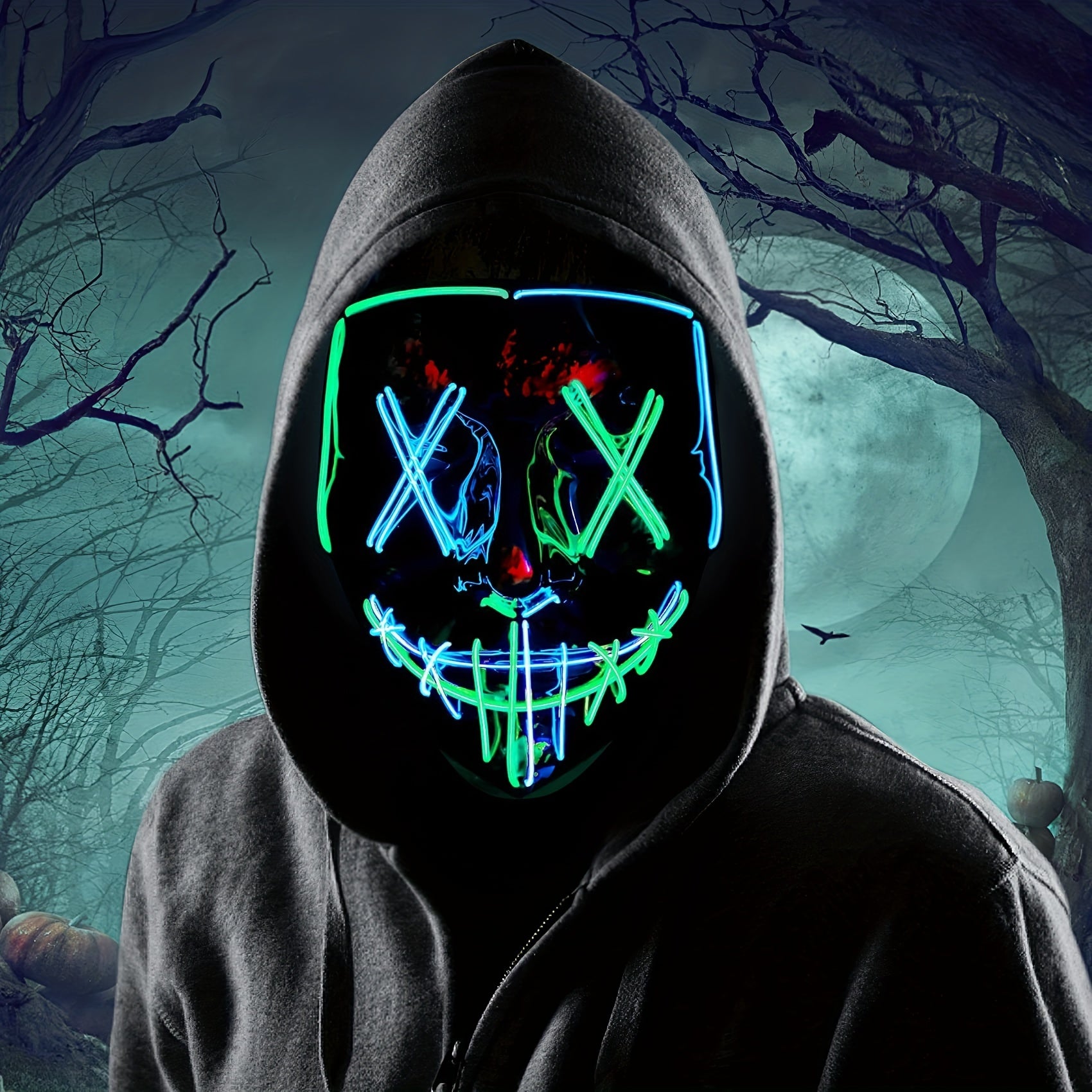LED Shining Mask Halloween ELMASK Carnival Props