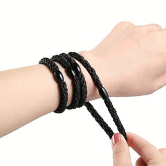 30pcs Solid Hair Ties Elastic Ponytail Holder for Thick Hair