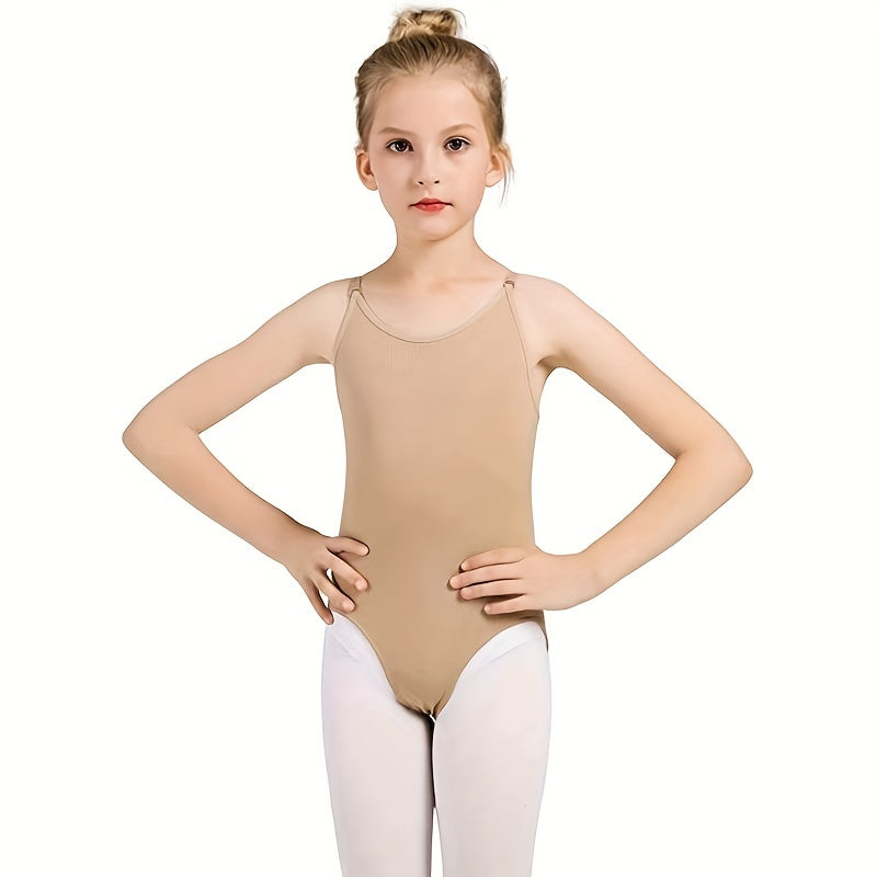 Seamless Nude Camisole Leotard Dress with Transition Straps