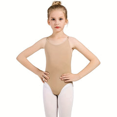 Seamless Nude Camisole Leotard Dress with Transition Straps