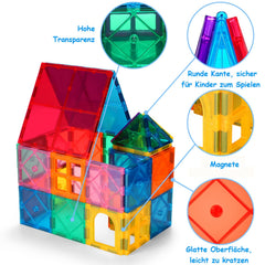 64pcs Magnetic Building Blocks Toy Kids Educational Construction