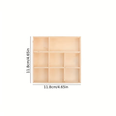 Wooden Desktop Tray Earring Display Storage Box