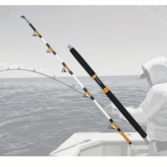 2 Section Trolling Fishing Rod 70.9in Fiberglass Saltwater Offshore 45-72KG