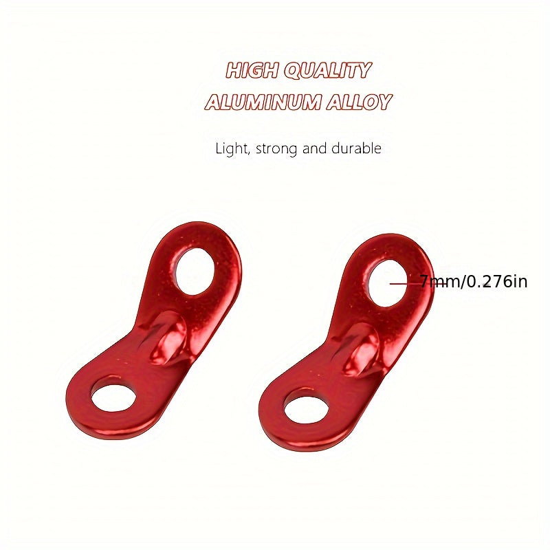 20PCS Aluminum Rope Tensioners for Camping Hiking Tent Accessory