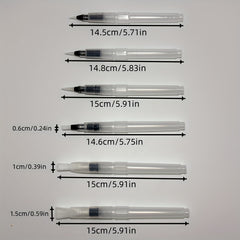 16pcs Refillable Watercolor Brush Pens with Water Tank Painting Brush Pens