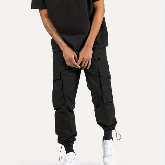 Men's Loose Cargo Pants Hip Pop Style Casual Outdoor Work Trousers