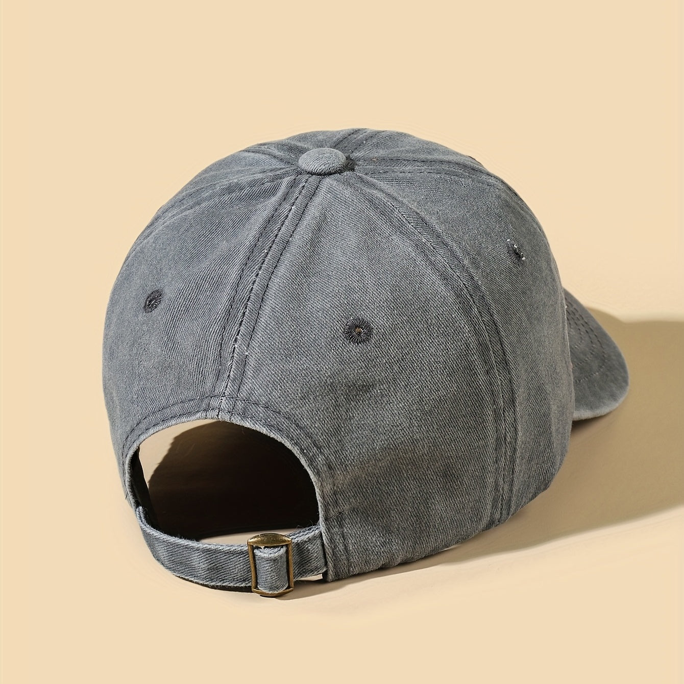 Patched Washed Sunscreen Sunshade Baseball Cap