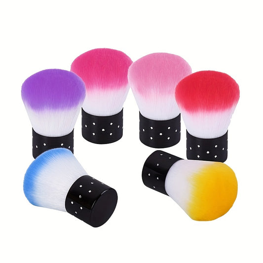 Acrylic Nail Art Dust Remover Brush Kabuki Powder Cleaner