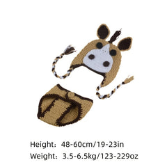 Newborn Photography Props Pony Wool Set Baby Shower Souvenirs