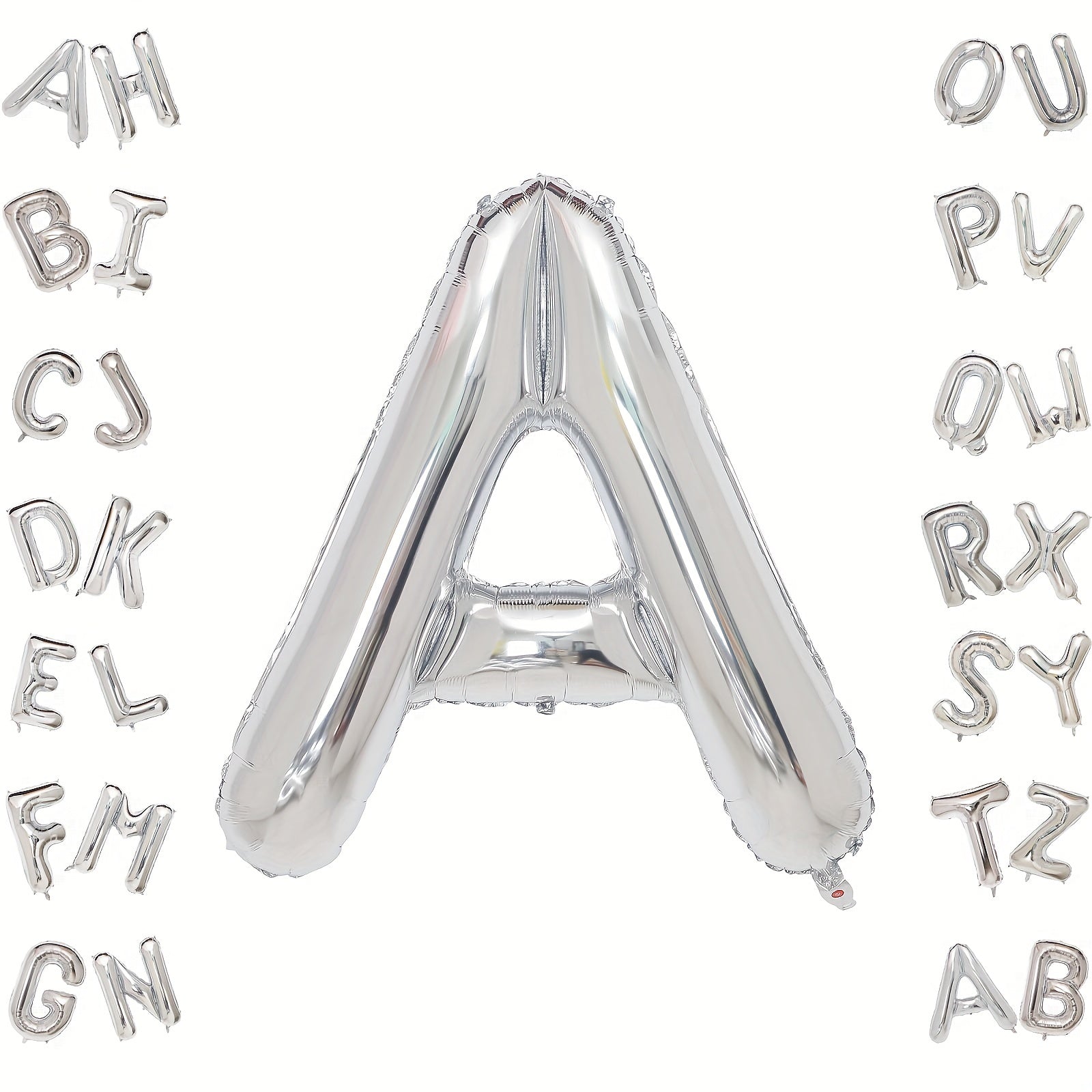 Large Silver Letter A Balloons Foil Mylar Big Balloons