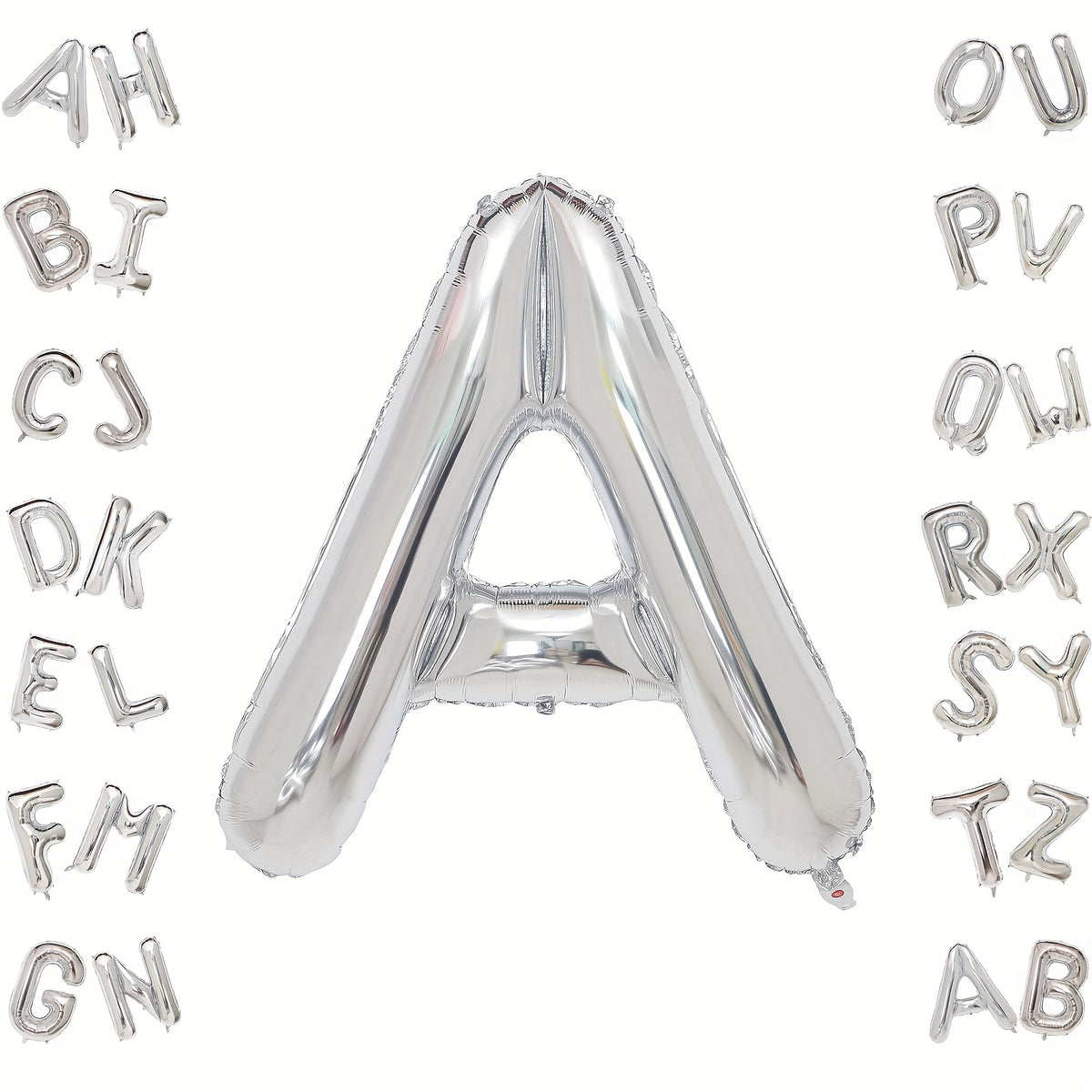 Large Silver Letter A Balloons Foil Mylar Big Balloons