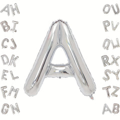 Large Silver Letter A Balloons Foil Mylar Big Balloons
