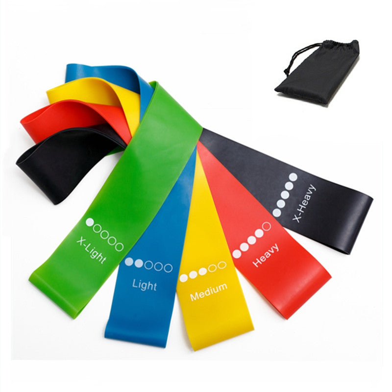 5pcs Elastic Resistance Bands for Full Body Workouts Portable Fitness Equipment