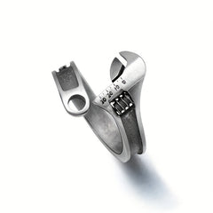 Vintage Repair Tool Wrench Ring For Men Hip Hop Rock Punk Jewelry
