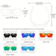 Dust-proof Sports Sunglasses Classic Frame Colorful Film Driving Mirror