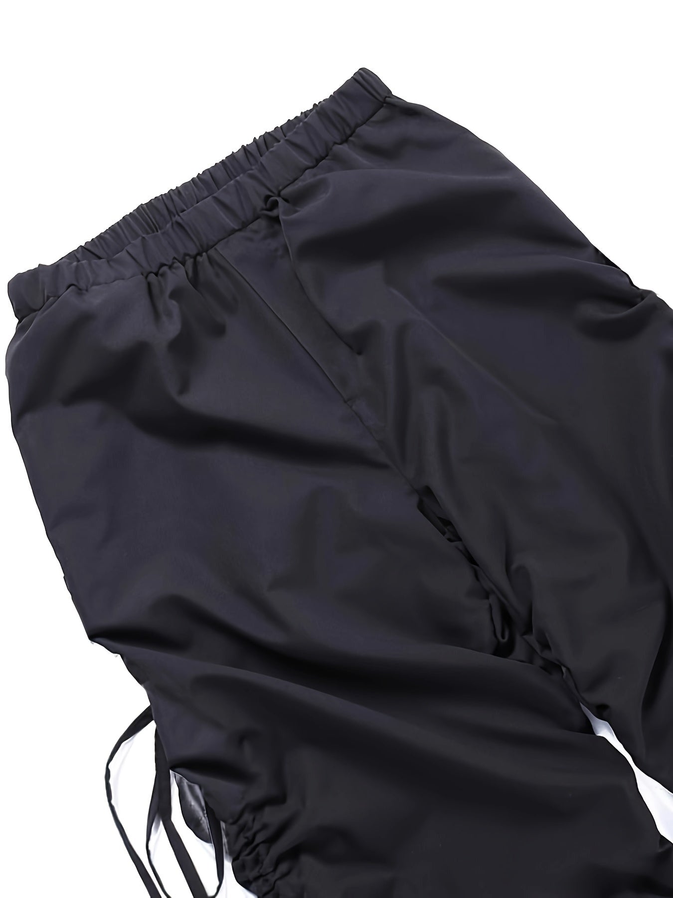  High Rise Ruched Straight Leg Pants