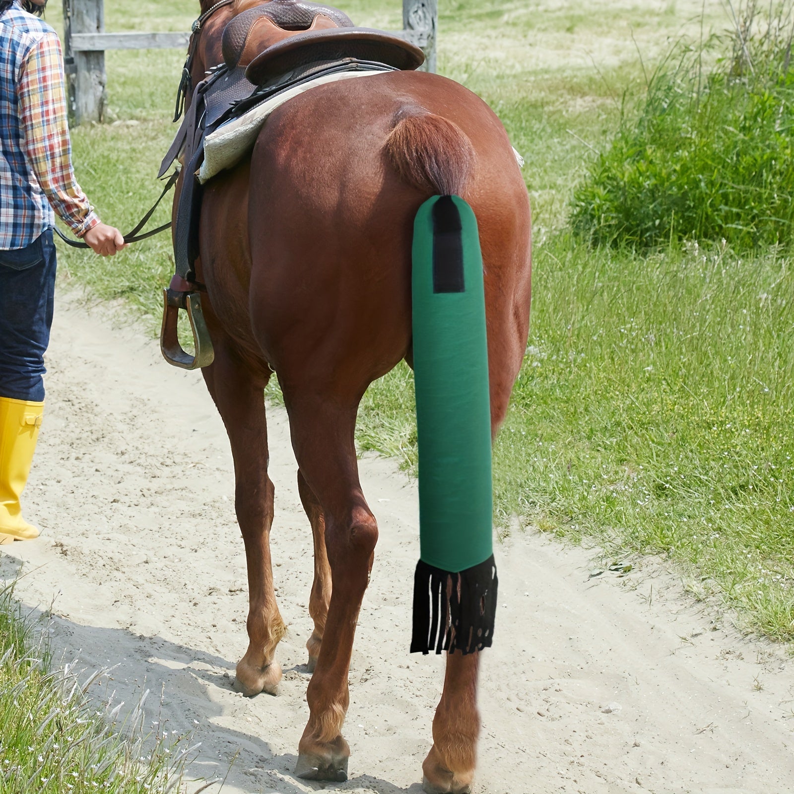 Ponytail Protective Cover Anti-Mosquito & Anti-Dirty Horse Tail Tassel