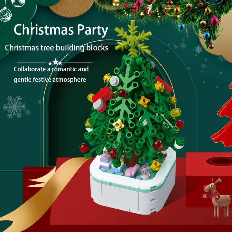 Handcrafted Christmas & Orange Tree Combo Set