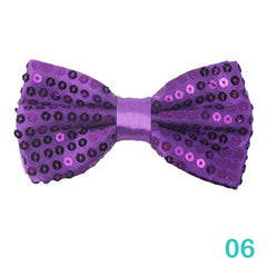 Sequin Bowtie For Women Solid Sparkle Bow Ties For Women