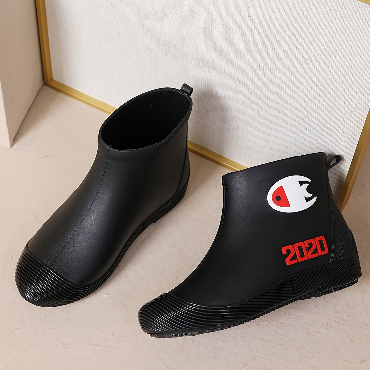 Women's Fish Pattern Waterproof Non slip Rain Boots