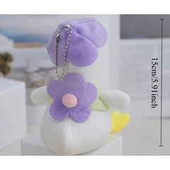 2pcs Duck Plush Doll Keychain Funny Stuffed Toys Key Ring Backpack Decoration