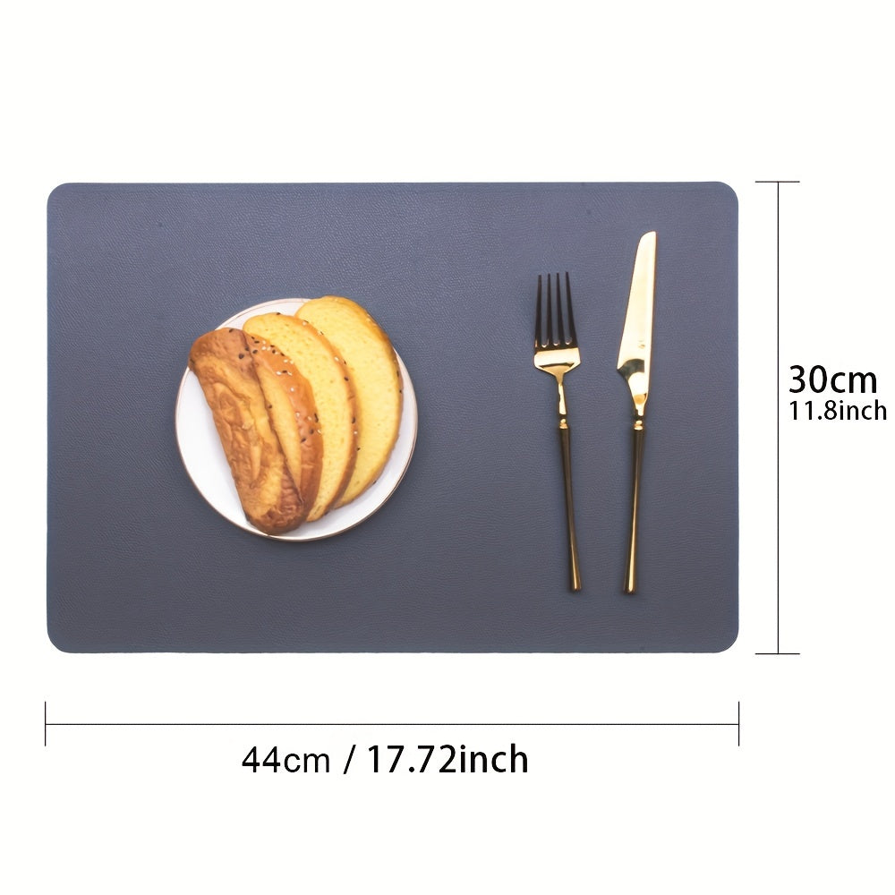 Waterproof Placemats Set of 2 Heat Stain Scratch Resistant Non Slip Table Mat
