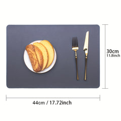 Waterproof Placemats Set of 2 Heat Stain Scratch Resistant Non Slip Table Mat