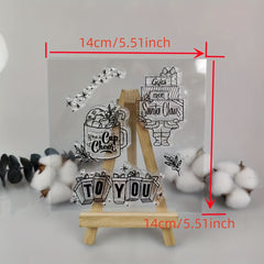 Christmas Metal Cutting Dies And Stamp for Scrapbooking Paper Craft