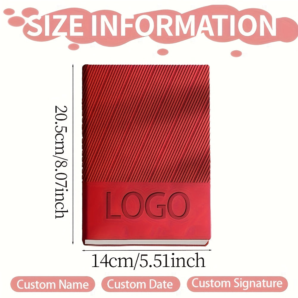 Personalized A5 Notebook Green Red Orange