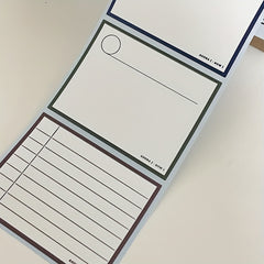 250 Sheets Pull out Line Sticky Notes Self Stick With Lines Paper