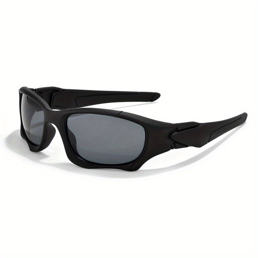 Wrap Around Sports Sunglasses UV400 Anti Glare Driving Cycling Fishing Glasses