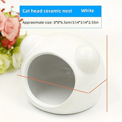 Ceramic Pet Water Dispenser and Hideout Hut Automatic Drinking Fountain