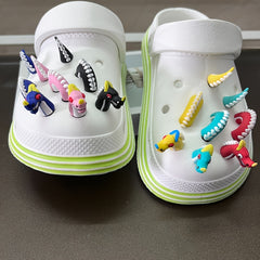 6pcs 3D Snake Dragon Shoe Charms For Kids Girl Boys Gift