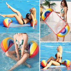 Portable Mesh Inflatable Pool Float for Adults