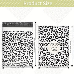 Aluminium Foil Pouch Plastic Mailing Bag Waterproof Leopard Pattern