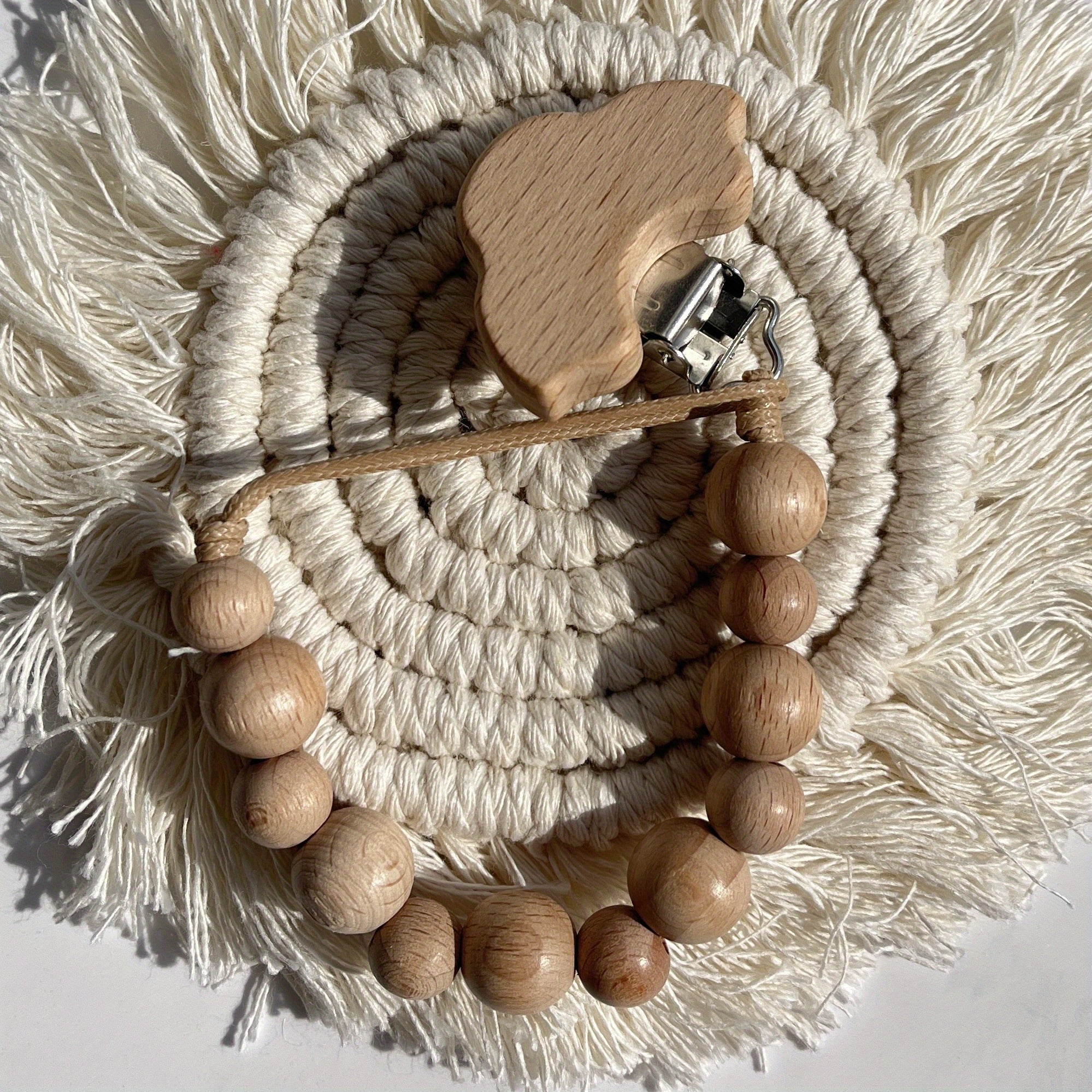 Beech Pacifier Chain Anti-drop Holder Clip