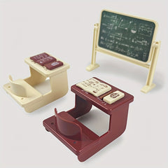 Classroom Dollhouse Accessories Role Playing DIY Gift