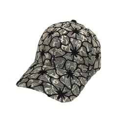 Flower Pattern Baseball Cap Lightweight Sun Hat Adjustable Dad Ha