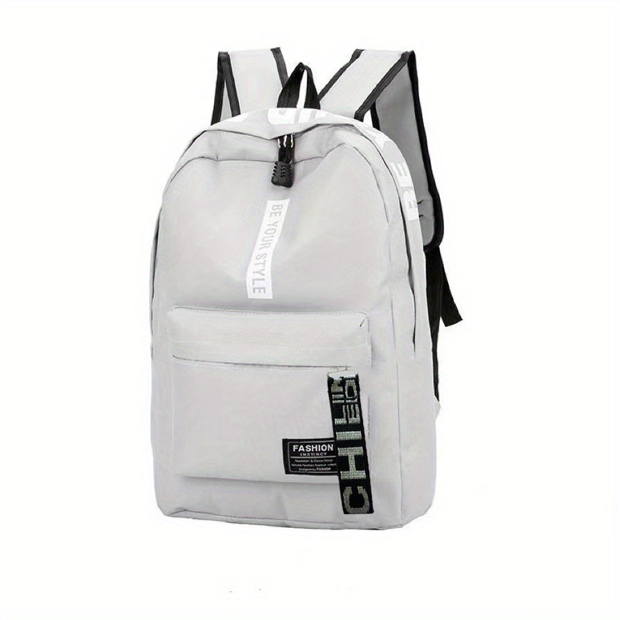 Junior High School Canvas Backpack for Outdoor Travel