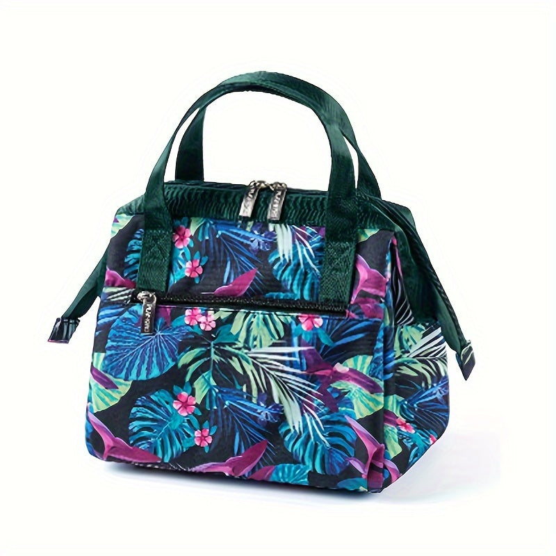 Portable Insulated Lunch Bag Waterproof Insulation Package Thermal 2 Layer