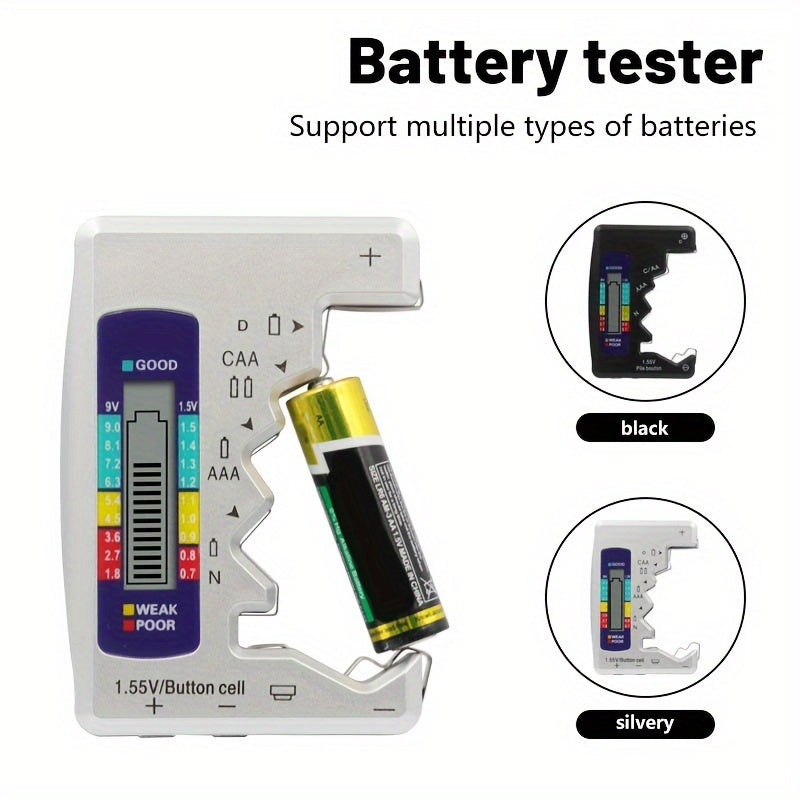 Digital Battery Tester for AAA CAA D 1 5V Button Cell Batteries